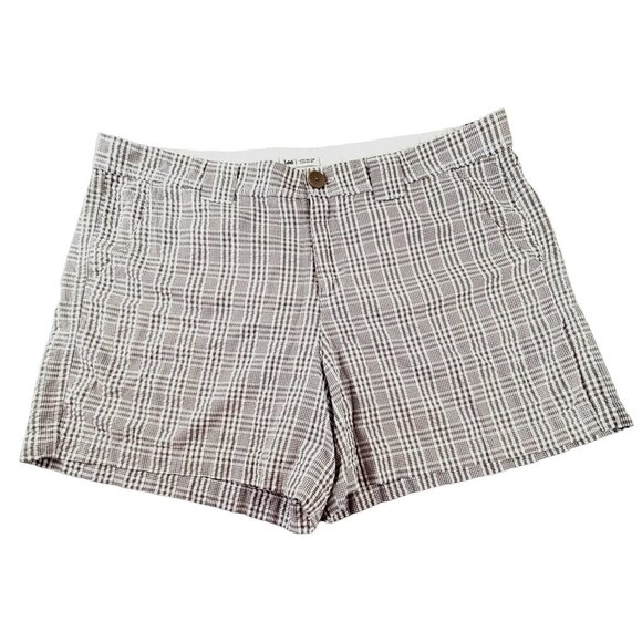 Lee Shorts Grey Plaid Womans Casual Sport Golf JH1557 - Picture 1 of 3